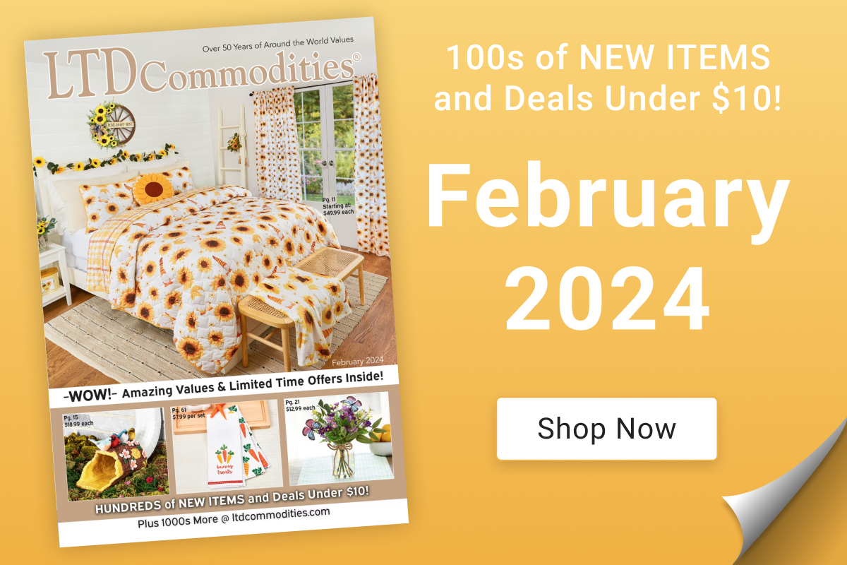 Ready to Shop New February Catalog Has Landed! LTD Commodities